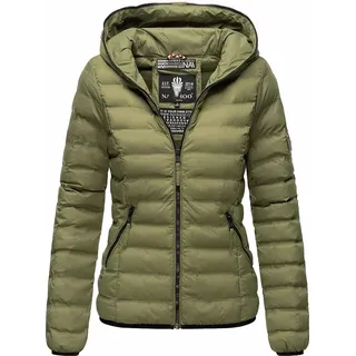 Navahoo Damen Stylische Steppjacke Übergangsjacke mit Kapuze Neevia