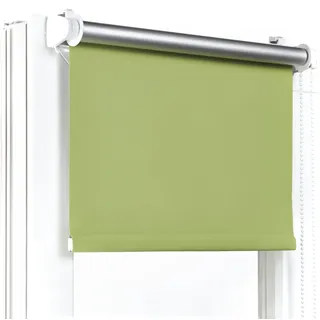 Fenster DEKOR - Rollos Für Fenster Ohne Bohren Grün - Verdunkelungsrollo B72 x H120 cm - Klemmrollo Verdunkelung - Fensterrollo Für Balkontüren - Verdunklungsrollo Leicht Zu Installieren - Klemmfix