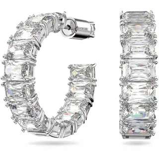 Swarovski Creolen Matrix silberfarben 5612673 2-tlg.