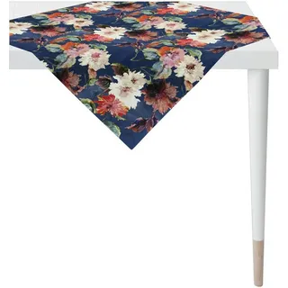 APELT Mitteldecke 5600 HERBSTZEIT, Herbstdeko, Herbst (1-tlg), Digitaldruck blau|bunt 100 cm x 100 cm
