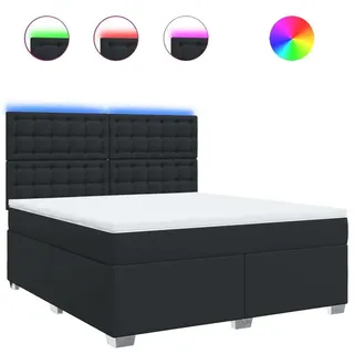 vidaXL Boxspringbett 180 x 200 cm Schwarz
