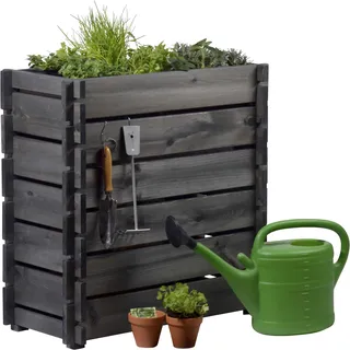 Dobar 58442FSCe Hochbeet  79 x 37 x 79 cm anthrazit