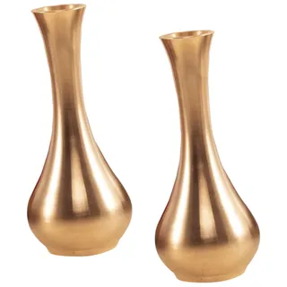 MAGICLULU 2 Stück Metall -wohndekorationen Vase Hochzeitsdekor Blumenarrangementhalter Heimdekoration Metallblumenhalter Kupfer Golden