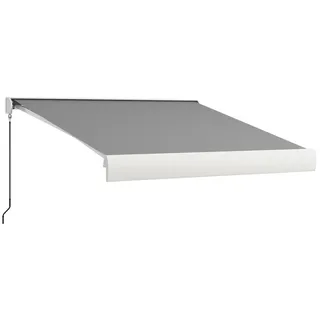Outsunny Gelenkarmmarkise 3 m 295 x 150 cm hellgrau