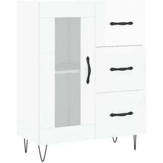 vidaXL Sideboard 69,5 x 90 x 34 cm Hochglanz / Weiß