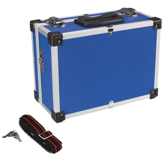 Perel Werkzeugkoffer Aluminium 11,4 l blau 320 x 230 x 150 mm