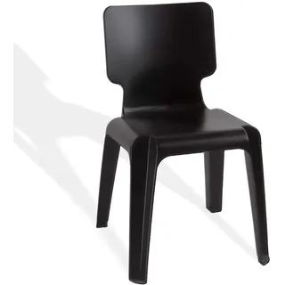 metra Stapelstuhl, Kunststoff Stuhl Authentics Wait robust versch.Farben schwarz