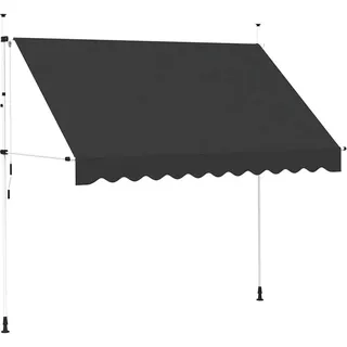 vidaXL Klemmmarkise 300 cm anthrazit