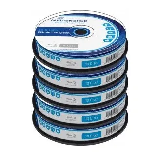 Blu-ray Disc Mediarange BD-R 25 GB, 6x Speed in Cakebox 50 Stück