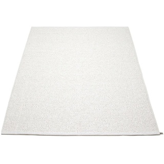 pappelina Svea Outdoor-Teppich - weiß metallic / weiß 140 x 220cm