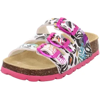 superfit Fußbettpantoffel Weiß/Mehrfarbig 1100