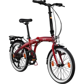 Agon Parklane Klapprad 150 - 185 cm Klappfahrrad mit 6 Gängen Fahrrad Faltrad mit Beleuchtung StVZO und Fahrradständer