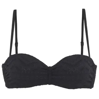 LASCANA Bügel-Bandeau-Bikini-Top Omara Schwarz 36 Cup D