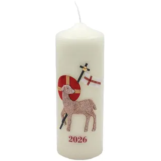 Kopschitz Kerzen Osterkerze 20 cm 7 cm beige