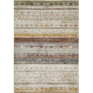 -LUXOR- living Kurzflor Teppich Molinos – moderner Webteppich mit abstraktem Muster, pflegeleicht & strapazierfähig, ideal für Wohnzimmer, Schlafzimmer & Flur, 160 x 230 cm, Multi