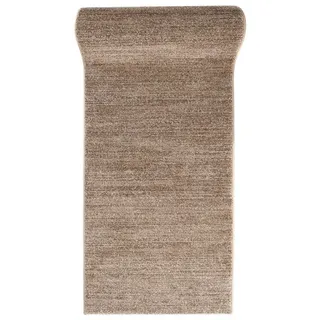 Mazovia Läufer Läufer Flurläufer Einfarbig für Vorzimmer, Küche - Beige, 120 x 200 cm, Kurzflor, Meterware, Höhe 10 mm beige|braun 120 x 200 cm