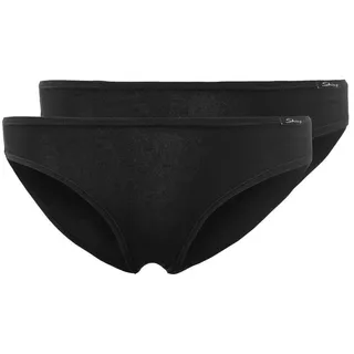SKINY Damen Rio Slip, Vorteilspack - Bikini Briefs, Cotton Stretch, Basic Schwarz L 4er Pack (2x2P)