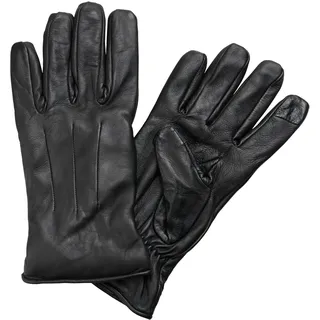 Lederhandschuhe JACK & JONES, Herren, Gr. L-XL, schwarz, Ziegenleder, unifarben, Handschuhe