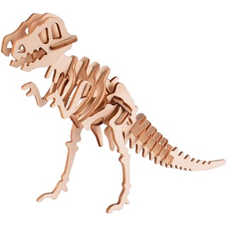 Bexdug 3D-Holzpuzzle - Dinosaurier-Rätsel 3D für Kinder | Tiere Brain Teaser Lernpuzzles, Montage DIY Modell Spielzeug für Kinder und Erwachsene