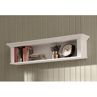 Wandregal HOME AFFAIRE "Teresa", weiß, B:120cm H:26cm T:23cm, Massivholz, Regale, Breite 120 cm, aus massiver Kiefer, FSC
