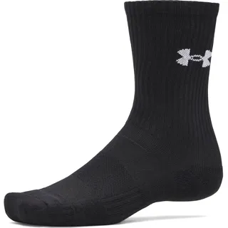 Under Armour Performance Cotton 3p Crew Socken Black/White 36,5-42