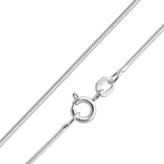 trendor 15685 Feine Schlangenkette 925 Silber Kette Damen 1,1 mm Halskette, 38 cm