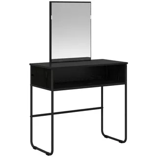 vidaXL Schminktisch Schwarze Eiche 81 x 40 x 131 cm Holzwerkstoff