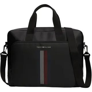 Tommy Hilfiger Herren Laptoptasche Foundation Computer Bag mit Reißverschluss, Schwarz (Black), Einheitsgröße - Einheitsgröße