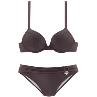 s.Oliver Push-Up-Bikini Damen Braun 34 Cup C