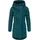 Damen Langer Wintermantel wasserdicht in Kord-Optik warmer Steppmantel mit Samt-Haptik Cordy Ocean Green Gr