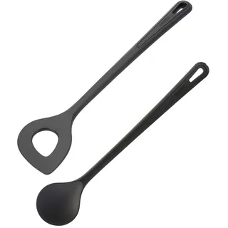 Westmark Spitzlochlöffel + Rührlöffel Set 2tlg. Kunststoff schwarz