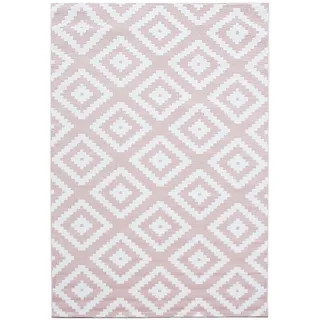 KADIMA DESIGN Teppich Rosa, Textil, Grafikmuster, Rechteckig, 150x80 cm, – Böden, Teppiche