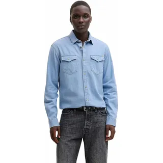 JACK & JONES Jeanshemd Comfort Fit Blau XL