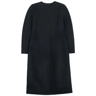 GOBI Cashmere Wollmantel Kaschmir Mantel mit ovalen Ärmeln schwarz L-XL