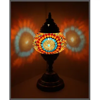 Mosaiklampe Mosaik - Tischlampe M Stehlampe orientalische lampe BUNT - KREIS Samarkand-Lights