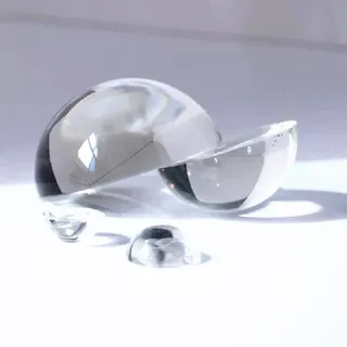 80 mm/100 mm, 1 Stück, klares Glas, Briefbeschwerer, Kristall, halbe Kugel, Büro, Heimdekoration, Zubehör für Wohnzimmer, 100 mm, 1 Stück