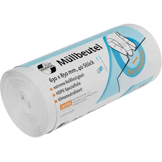 Deiss UNIVERSAL PLUS 80 L weiß PE (Polyethylen) 70 Mikron 40 Stück