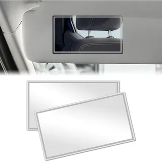 Kosmetikspiegel Fürs Auto, 2 Kleine Auto-schminkspiegel, Sonnenblendenspiegel Fürs Auto, Selbstklebender Schminkspiegel, Hd-spiegel Für Autos Und Badezimmer
