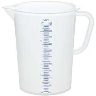 GRÄWE® Messbecher 2 Liter aus Kunststoff mit Literskala