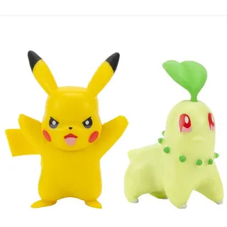 Jazwares Pokémon Battle Figuren Wave 10 (5 bis 8 cm) Pikachu + Endivie