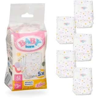 BABY BORN Windeln 5er-Pack Pink (43 cm)