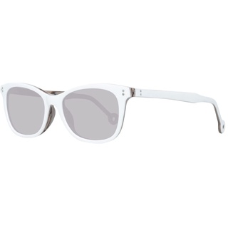 Hally & Son - Bestseller - Weiße Damen-Sonnenbrille, Weiss/opulenter Garten, Medium
