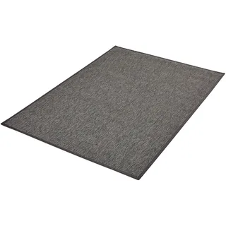 DEKOWE Teppichboden "Naturino Prestige Spezial" Teppiche Flachgewebe, meliert, Sisal Optik, In- und Outdoor geeignet Gr. B/L: 80 cm x 300 cm, 10 mm, 1 St., grau (graphit) Teppichboden