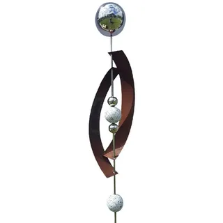 Jürgen Bocker - Gartenambiente Gartenstecker Deimos 145 cm Edelstahl & Cortenstahl Beetstecker Gartenstecker