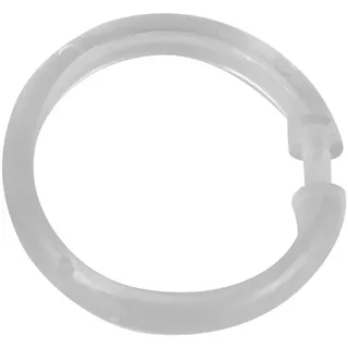 Schöner Wohnen Duschvorhangringe Transparent groß 16er Set
