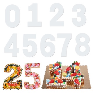 9 Stück Zahlenformen zum Backen, Große Backformen für Zahlen 0-8, Kuchenformen Set, Anzahl Backen Kuchen Formen für Hochzeit, Geburtstag, Jahrestag, Zahlenbackformen für Tortendekoration (12 Zoll)