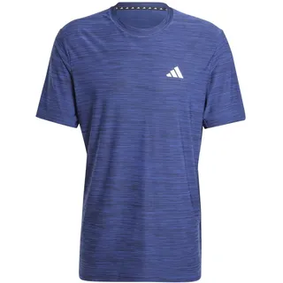 Adidas Herren Train Essentials Stretch Training Tee, Dark Blue/Black/White, L