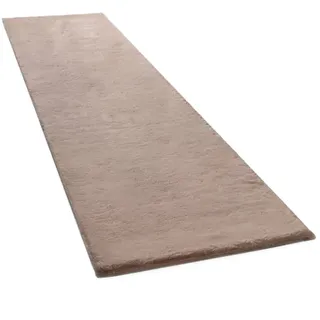 KADIMA DESIGN Hochflorteppich 80 x 300 cm Beige