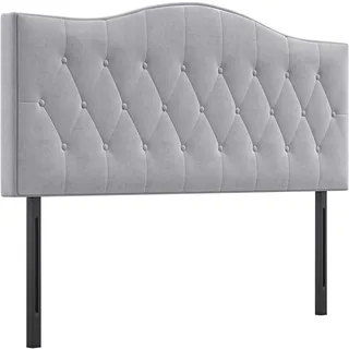 Homcom Kopfteil 185 x 8 x 134 cm Grau