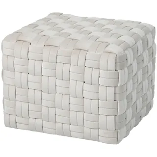 Svita Poppy Hocker Sitzpouf Samt Beige